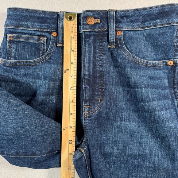 Madewell Jeans Womens 26 Blue Curvy Skinny High Rise Dark Wash Stretch - Picture 9 of 13
